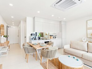 Kitchen and living room