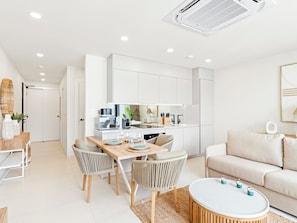 Kitchen and living room