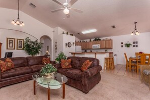 Living Room (Angle)
Has a sleeper sofa