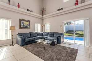 Living Room
70" Roku TV
Has a Sleeper Sofa