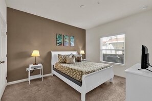Master Queen Bedroom 1 Downstairs
Attached Bathroom