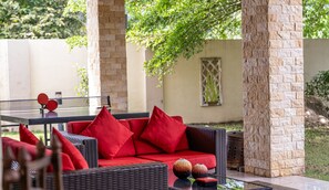 Patio with Seating Area and Table Tennis