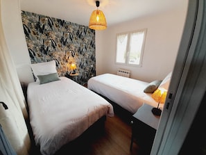 Chambre du bas en mode lits séparés