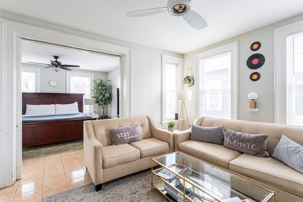 Perfect space for family gatherings and movie nights.