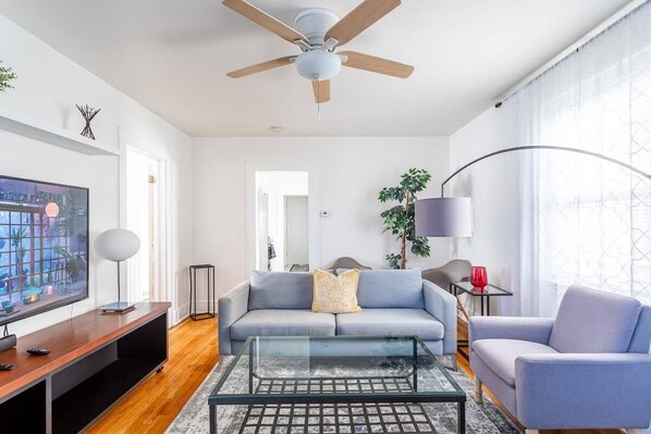 Spacious Living Room with Natural Light