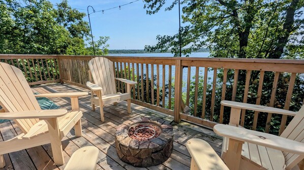 Firepit overlooking the St. John River