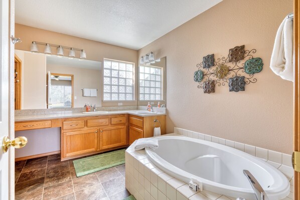 Master Bath with a soaking tub