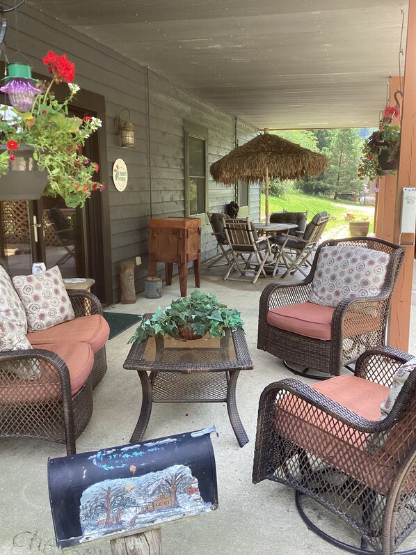 Comfortable outside porch