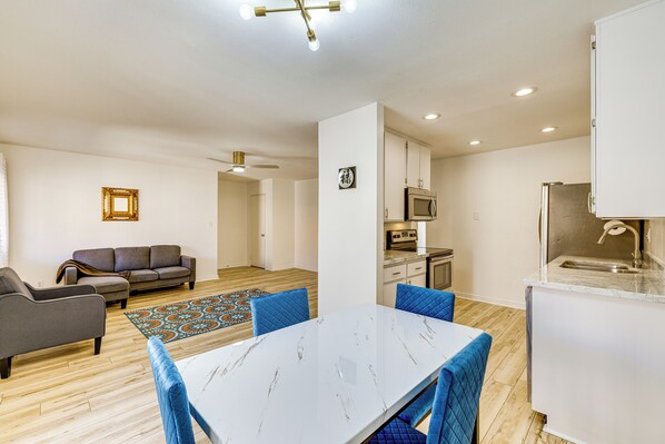 Phoenix Vacation Rental | 2BR | 2BA | 986 Sq Ft | Stairs Required to Enter