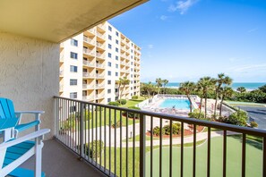 Private Balcony with Pool and Ocean View