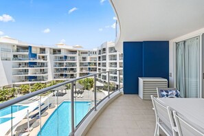 Balcony with Pool View