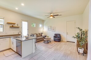Living Room | Smart TV | Free WiFi | Single-Story Unit | Queen Sleeper Sofa