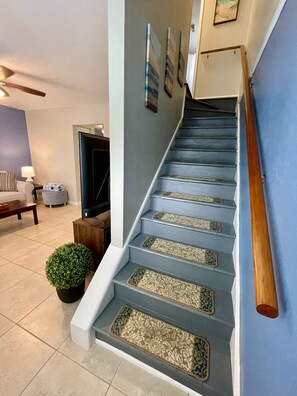 Living Room + Stairs to Upstairs