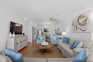 Open concept living/dining area