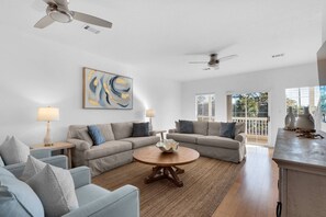 Open concept Living Area with sleeper sofa