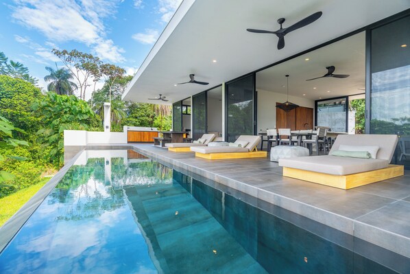 A chic pool area with beautiful views, designed for both relaxation and enjoyment.