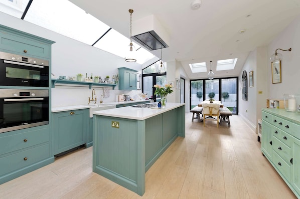 Kitchen and dining area