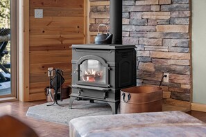 Sit back and relax by the fire!