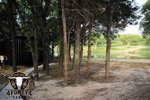 The walkway to your cabin