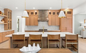 Gourmet kitchen is ready for you to prepare feasts