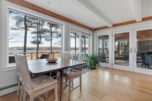 Enjoy water views throughout the home