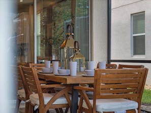 Patio with outdoor dining