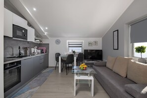 Kitchen and dining area