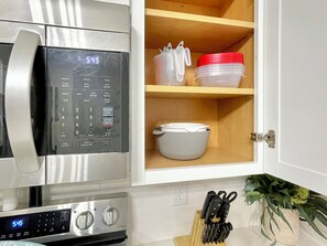 Everything you need to make a meal, bake or just store leftovers from takeout.