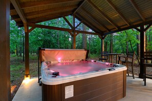 Hot Tub in private gazebo