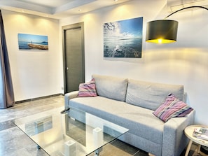 Additional to the 2 bedrooms with double beds, there an extra sofa bed for 2 