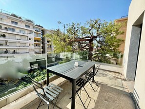 One of the terraces, next to the kitchen