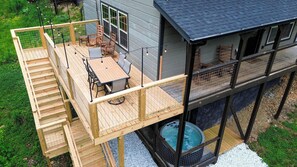 Aerial of brand new deck