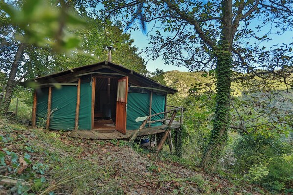 Yurt seen from the outside