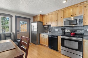 Dining and full kitchen