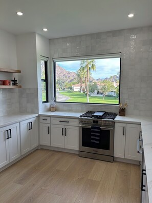 Picture window with beautiful view