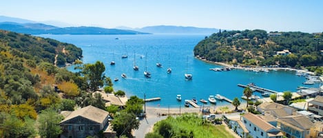 The fishing village of St%2E Stefanos in the Northeast part of Corfu%2C where Porto is located%2E