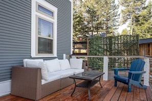 Studio outdoor seating area