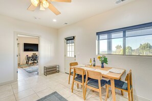 Dining Area | Dishware & Flatware Provided | Central A/C & Heat