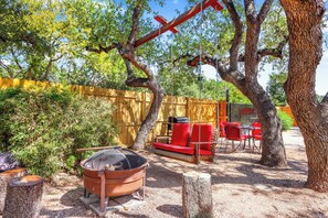 Snuggle up by the firepit