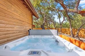Soak up the views from the hot tub