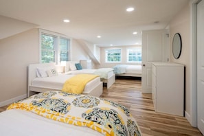Upper Level Bedroom 3 with 1 Queen, 1 Full and 2 Twin