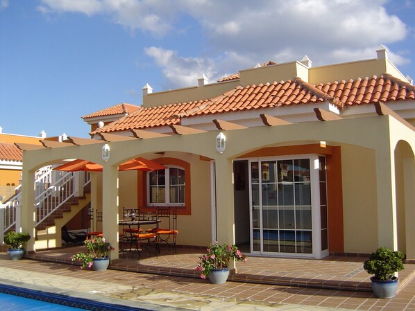 Rear of the villa