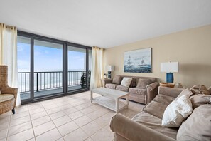 Gulf-Front Living Room
