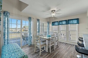Sit together and enjoy a home cooked meal and chat about your fun-filled day!