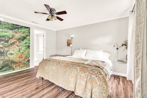 Indoors, Ceiling Fan, Home Decor, Bed, Furniture