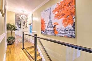 Stairs leading to the main floor.