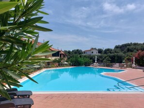 Water, Sky, Cloud, Property, Plant, Swimming Pool, Azure, Tree, Body Of Water, Arecales