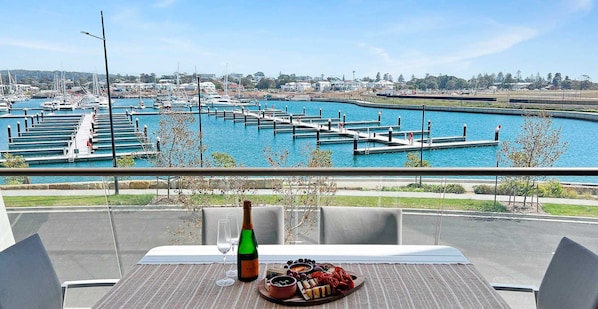 Balcony - Marina and Beach Views