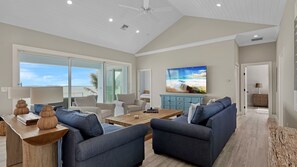 Imagine watching the big game or enjoying a movie with this view in the background...