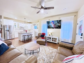 The open concept floor plan is spacious but welcoming!